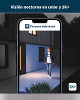 Arlo Pro 5 Camara de Vigilancia WiFi Exterior 2K, Camara Vigilancia WiFi Interior, Sensor de Movimiento, Alarmas para Casa, Visión Nocturna Color, Prueba Secure Incluida, 3 Cámaras, Blancas