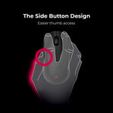 Ratón Gaming Inalámbrico BenQ Zowie U2 para eSports, tecnología esports, receptor mejorado, ligero de 60 g, sensor de 3200 DPI, 5 botones, vida de batería de 70 horas.