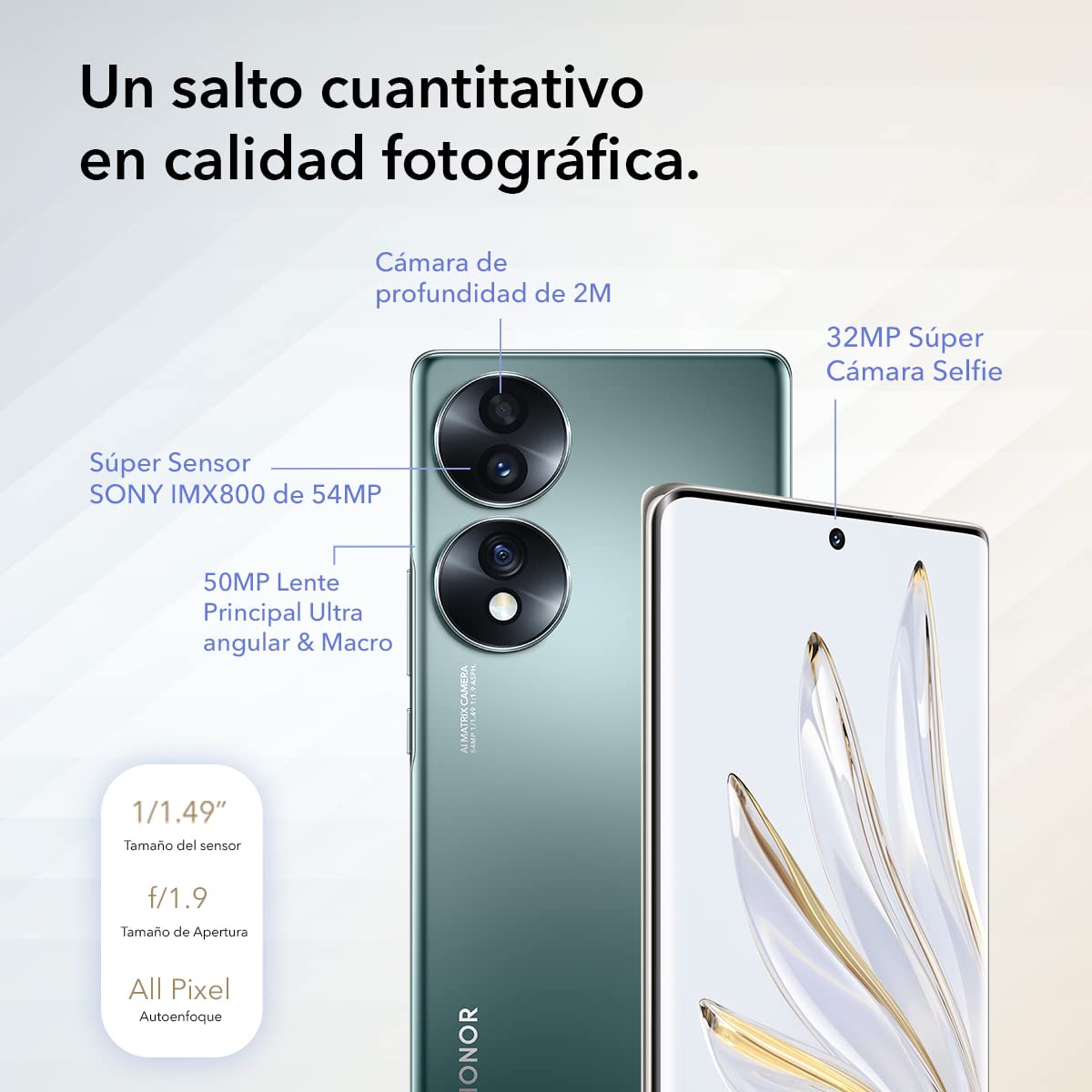 HONOR 70 Smartphone 5G, OLED 6,67", 8GB, 256GB, Android 12 GMS, Wi-Fi, Midnight Black