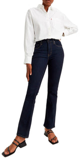 Levi's 725 High Rise Bootcut Vaqueros, Blue Wave Rinse, 26W / 28L Mujer