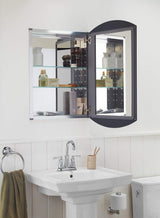 KOHLER, Botiquín de baño, Puerta única con Espejo, Bordes biselados, Aluminio anodizado