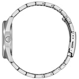 Citizen Reloj analógico Eco-Drive para Hombre con Correa de Acero Inoxidable BM7620-83L, Plata, Moderno