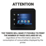 BLACK POINT Cartucho de Tóner para W2210X (207X) con Chip - Negro - para HP Color Laserjet Pro: MFP M282nw MFP M283fdn MFP M283fdw M255dw M255nw - Certificado TÜV