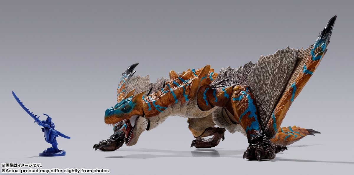BANDAI TAMASHII Nations - Monster Hunter Rise - Tigrex, Spirits S.H.MonsterArts Figura de acción