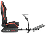 Asiento de cubo de simulación Superdrive con soporte para volante y pedales - Cabina de simulación Superdrive para volantes de PS5, Xbox Serie X/S, PS4, Xbox One y PC