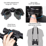 Kenko Binoculares SG-Z 20-100×30 FMC, magníficos de Alta Potencia con Zoom de 20X a 100X, Multicapa Completo, para Deportes, conciertos, Caza, Exteriores y observación de la Luna, Negro, 239906