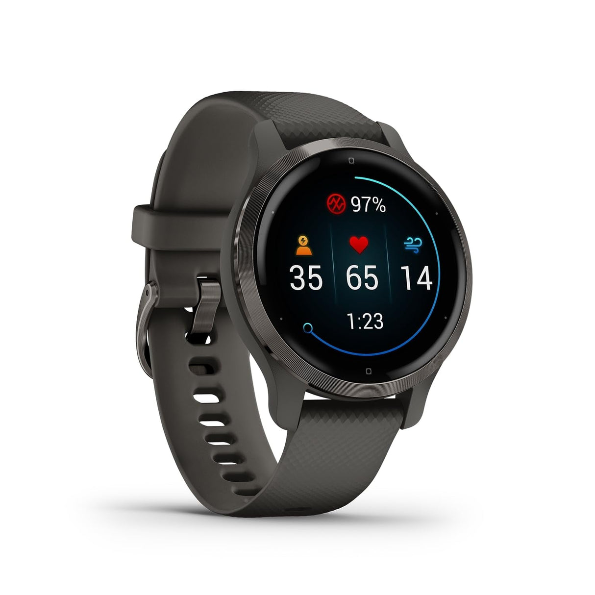 Garmin 2s Reloj Inteligente, Gris Pizarra, no Aplica