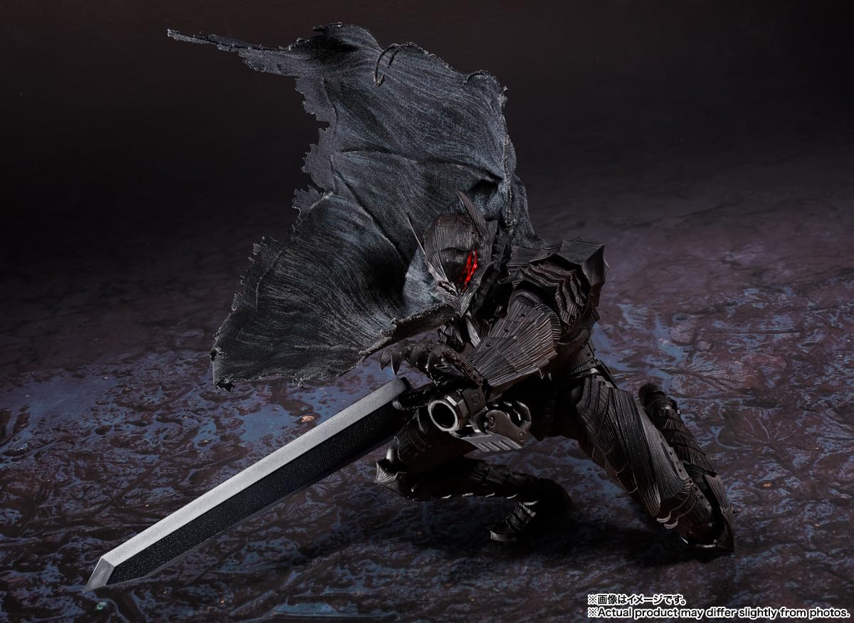 TAMASHII NATIONS S.H. Figuarts Berserk Guts (Armadura Berserk) - Apasionado - Aprox. 160 mm, ABS, PVC y Tela, Figura de acción prepintada