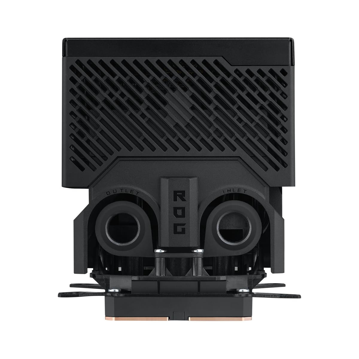 ASUS ROG Ryujin III WB - Bloque de agua para CPU LCD (Asetek con 178 aletas de refrigeración y placa de refrigeración de aleación de cobre, pantalla LCD de 3,5 pulgadas, ventilador VR integrado,