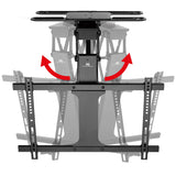 Maclean Electric Soporte de Techo para TV de 32" a 75" | Función de Inclinación y Giro Motorizada | max. VESA 600x400 | Control Remoto y App Tuya | Construcción Metálica Robusta | Sistema Anticolisión
