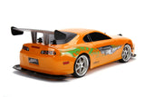 Jada Toys 253209003 Toys Fast & Furious RC Auto, Drift 1995 Toyota Supra, Turbo, función de Deriva, tracción en Las Cuatro Ruedas, Coche teledirigido, Mando a Distancia de 2 Canales, función de Carga