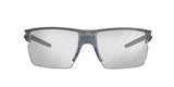 Julbo Outline Gafas DE Sol, Gris Translu Shiny/Azul, M Unisex Adulto
