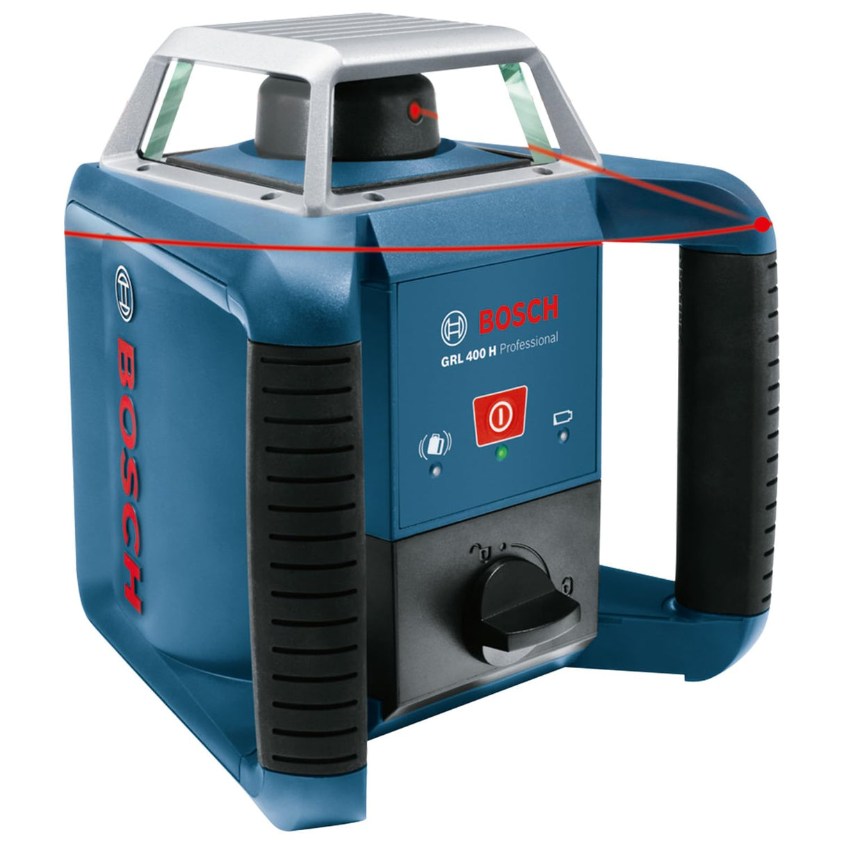 Bosch Professional Nivel láser giratorio GRL 400 H (uso con un solo botón, LR 45, alcance Ø: hasta 400m, en maletín)