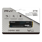 PNY CS2150 2TB SSD Interno M.2 NVMe, hasta 10300MB/s (Lectura) - M280CS2150-2TB-TB