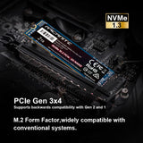 ARCANITE 2 TB NVMe SSD M.2 2280 PCIe Gen 3x4 Disco Duro Sólido Interno SSD