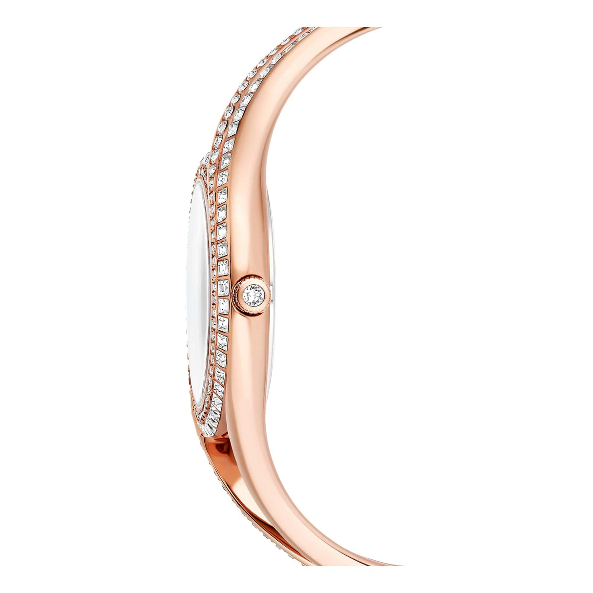 Swarovski Reloj con Brazalete Hyperbola, Fabricado en Suiza, Tono Oro Rosa, Acabado Tono Oro Rosa