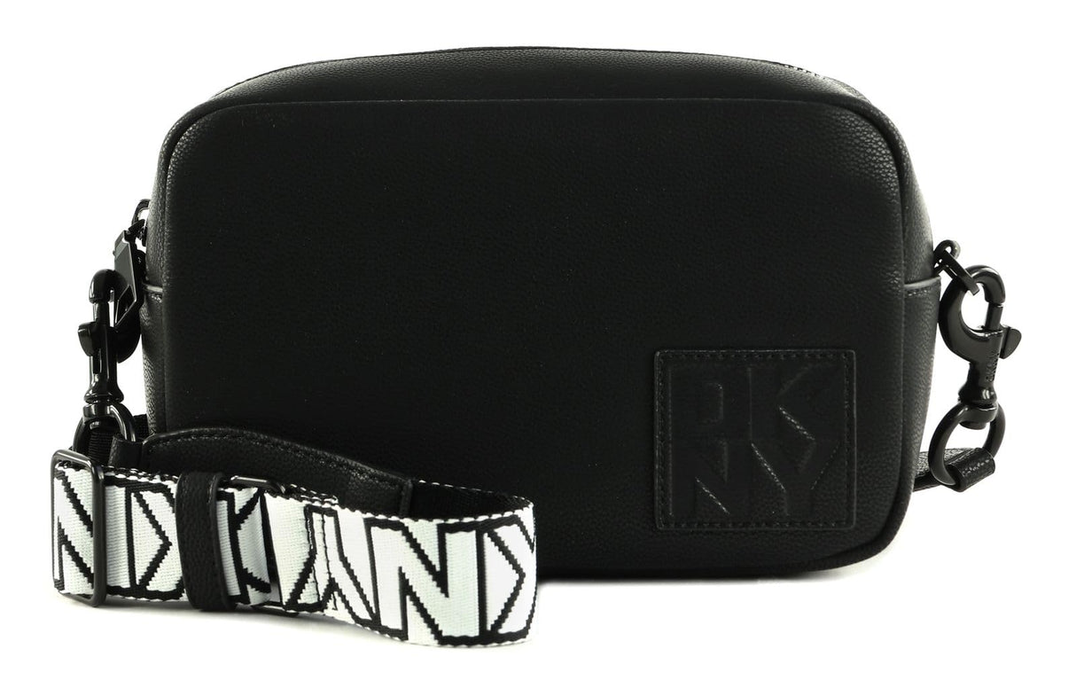 DKNY Kenza Camera Bag, Estuche para la Camara De Las Mujeres, Black/Black, 8.6" W x 5.7" H X 3.1" D