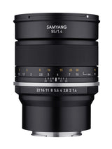 Samyang - Objetivo para cámara, 85 mm F1.4 MK2 Fuji X, Negro