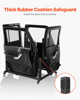 VEVOR Carro de almacenamiento para 4 puertas Jeep Wrangler JK JL/Gladiator JT 2007-2023 JK JL/Gladiator JT 2007-2023 JK JL/Gladiator JT Negro