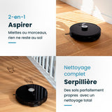 EZICLEAN Robot Aspirador Conectado con Base aspirante I-BOT Z7 Smart