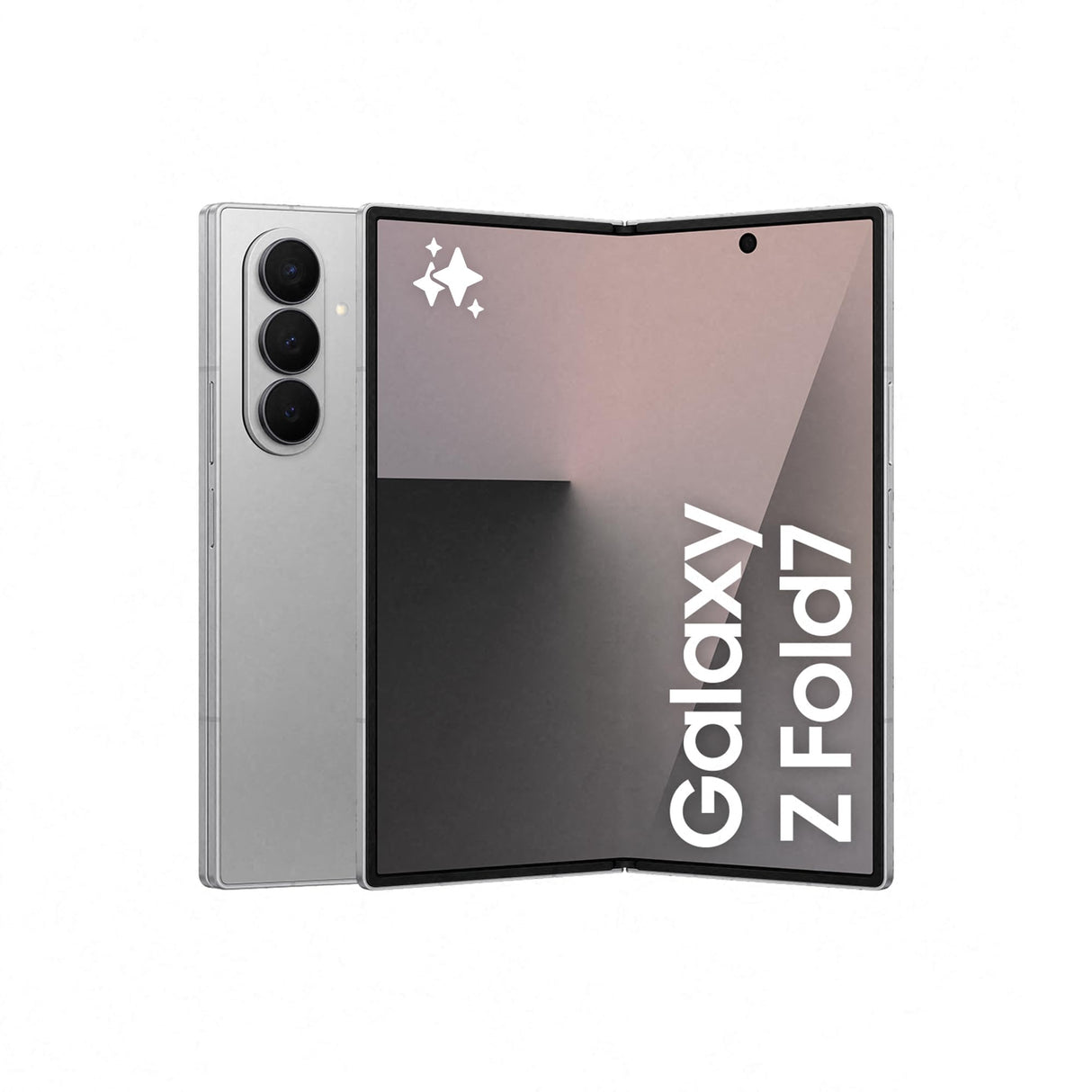 Samsung Galaxy Z Fold7 256GB - Galaxy AI, Ligero y Plegable, Pantalla Grande, Cámara 200MP, Memoria 12GB, Gris Plata, Garantía del Fabricante 3 Años + 1 año Extra (Versión Española)