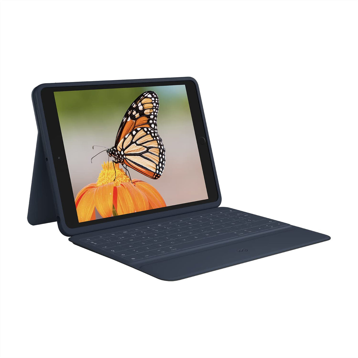 Logitech Rugged Combo 3 Funda con Teclado para iPad con Smart Connector para iPad (7.ª, 8.ª y 9.ª generación), Disposición QWERTY Español – Classic Blue