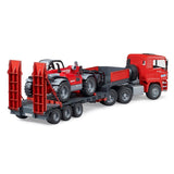 bruder 02774 - MAN TGA góndola baja con cargadora telescópica Manitou MLT 633, Vehículos, Góndola baja, Transportador, Camión, Cargadora sobre ruedas, Juguetes 3+ años