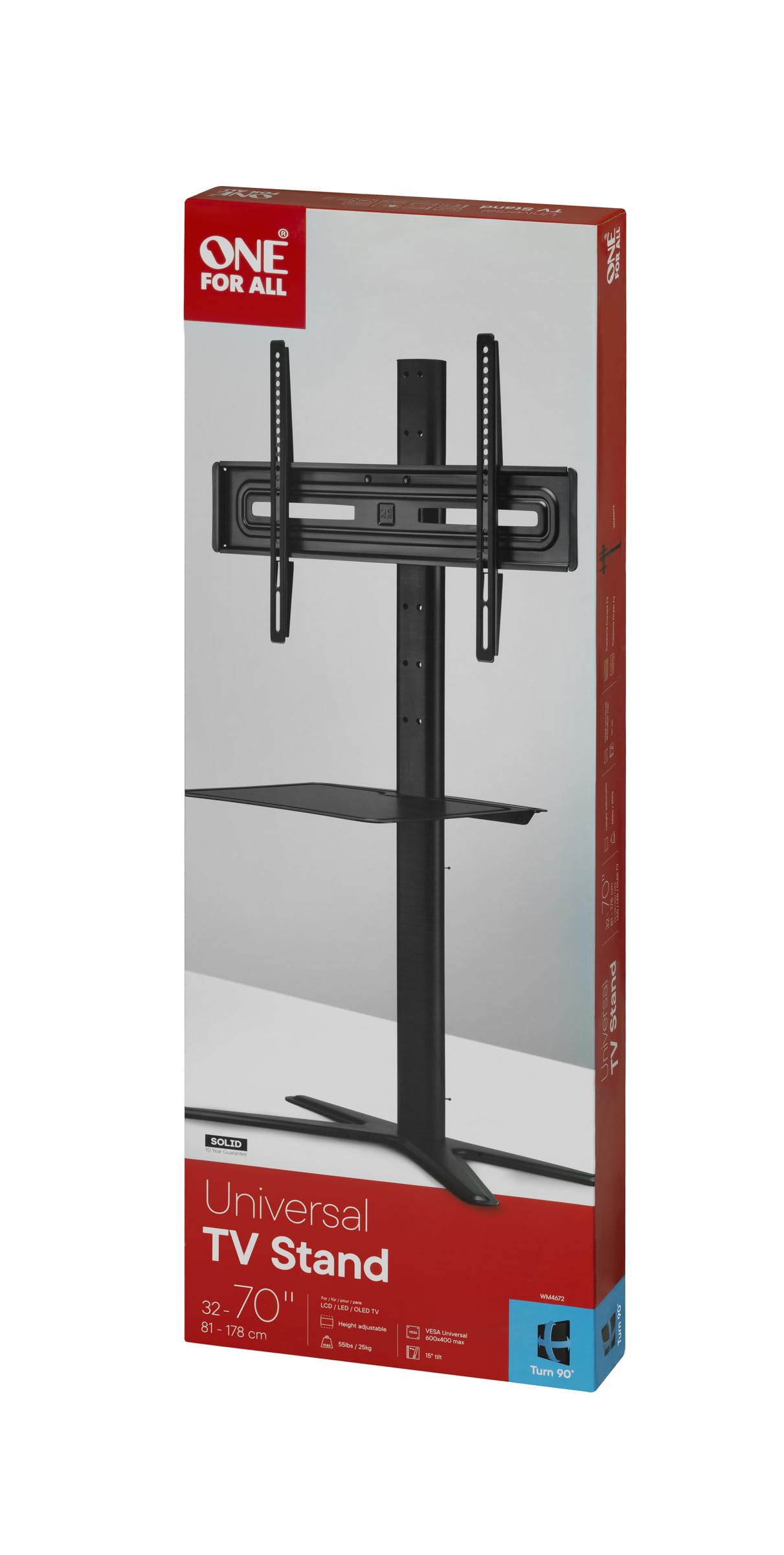 Soporte TV Vertical Giratorio 90º Solid hasta 85''