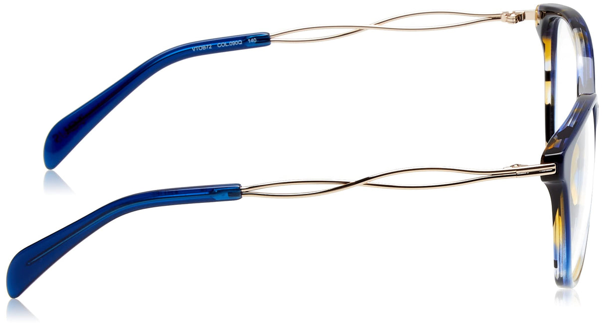 TOUS GAFAS DE VISTA VTOB72 COLOR BLUE+HAVANA+CRYSTAL PARA MUJER TALLA 54/140/16