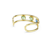 Swarovski Brazalete Chroma, Talla cojin, Multicolor, Baño tono oro