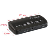 FeinTech VAX01301 - Adaptador HDMI para extractor de audio (5.1, con transmisor Bluetooth, 4K, 60 Hz, ARC)