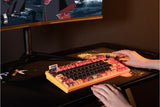 Konix Naruto Shippuden Teclado mecánico con Cable/inalámbrico - Edición Pro Collector Numerada - LED RGB - Diseño Naruto Modo Ermitaño - Naranja