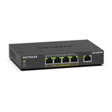 NETGEAR Switch Ethernet no gestionable de 5 puertos Gigabit Ethernet PoE de (GS305PP) con 4 puertos PoE+ de 83 W, montaje de sobremesa o en pared