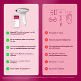Philips Lumea serie 7000, dispositivo de depilación IPL, alternativa de depilación láser con lápiz recortador compacto satén, 3 accesorios para el cuerpo, la cara y la zona del bikini, BRI923/00