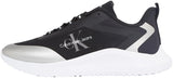 Calvin Klein Runner Sneaker Mujer Eva Runner Low Lace Mix sin Cordones, Negro (Black/Silver), 37