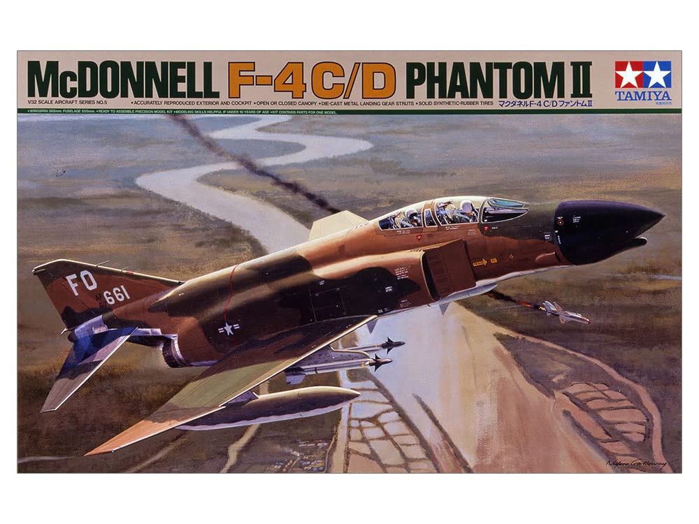 Tamiya 300060305 Mc Donnell F4 C/D Phantom II - Juguete de aeromodelismo escala 1:32