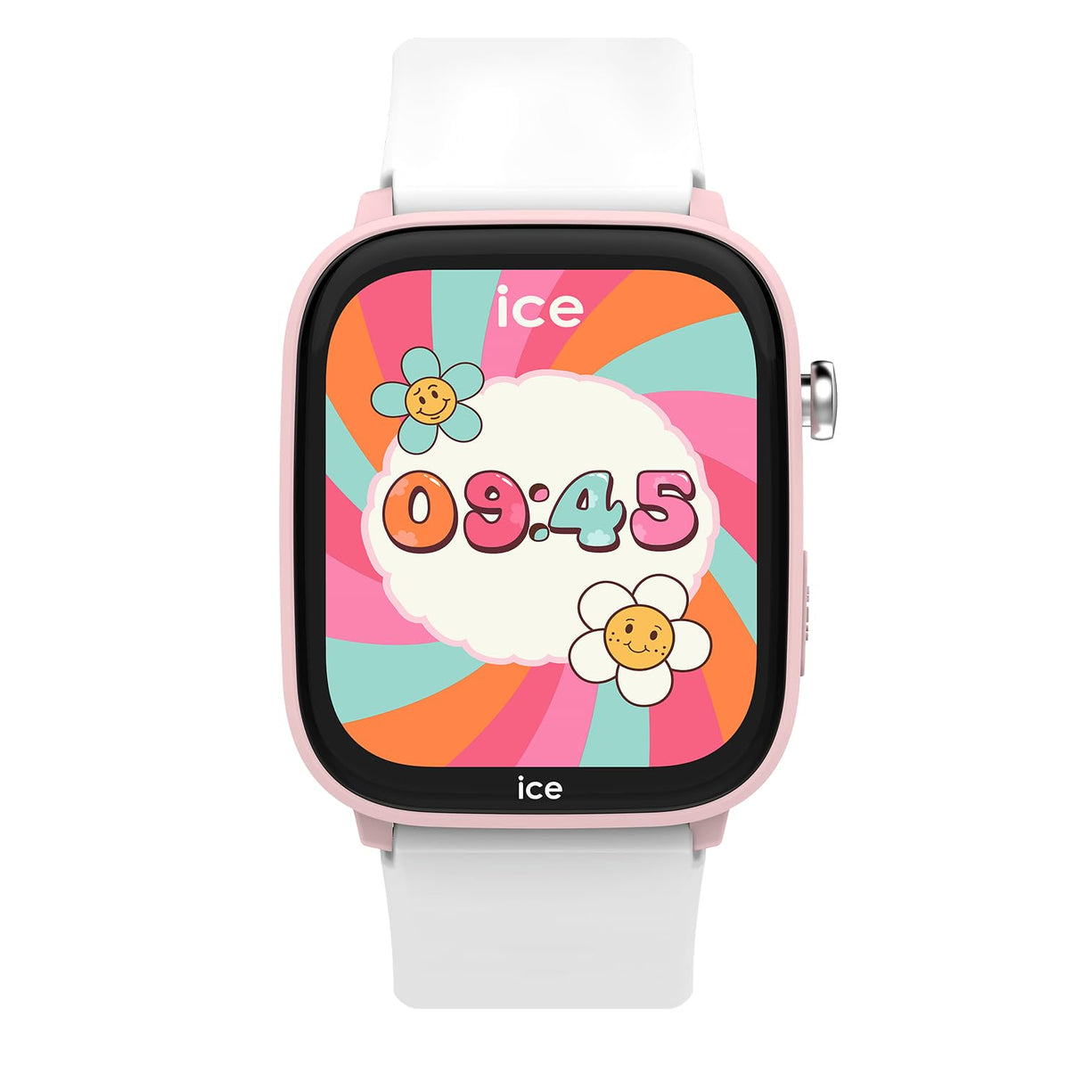 Ice-Watch - ICE smart junior 3.0 Find My Pink White - Reloj conectado geolocalizable rosa para Niña con Correa de silicona - 024549 (1.75 pulgadas)