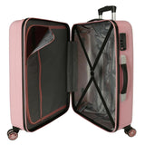 Disney Mickey y Minnie Travel the World Paris Maleta mediana Nude 48x68x26 cms Rígida ABS Cierre de combinación lateral 70L 3 kgs 4 Ruedas dobles