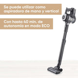 SEVERIN Aspiradora inalámbrica de mano y escoba 2 en 1, aspirador sin cable potente con depósito de 0.65 L, 40 minutos de autonomía, 21,6 V, Negro, HV 7155
