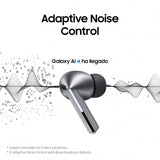 Samsung Galaxy Buds3 Pro + Cargador - Auriculares Inalámbricos, Cancelación de Ruido, Bluetooth, Audio 361, Sonido Hi-Fi, Blanco (Versión Española)