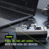 Shure SE846 - Auriculares con Cable con Aislamiento de Sonido Gen 2, Auriculares intraurales Seguros, Sonido Profesional de Alta Gama, Cuatro Controladores de Alta definición, filtros de Sonido