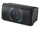 Panasonic SC-TMAX5 - Sistema de Sonido Portátil (150 W, 16 cm Woofer, Wireless, Base de Carga para Smartphone, Efectos de luz, Powerbank, CD, Bluetooth, DJ Sampler, USB, MAX DJ Effect) Negro