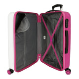 Disney Have a Good Time Minnie So Beautiful Juego de Maletas Rosa 55/65 cms Rígida ABS Cierre de combinación Lateral 56L 6 kgs 4 Ruedas Dobles Equipaje Mano