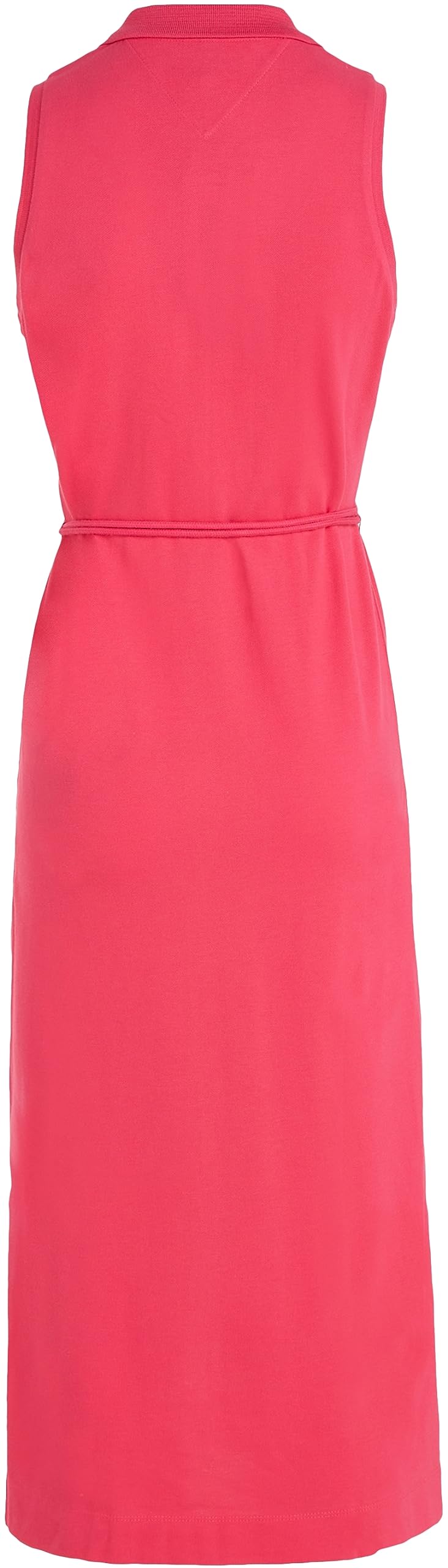 Tommy Hilfiger Mujer Vestido tipo Polo Slim Fit, Rosa (Bright Cerise Pink), L