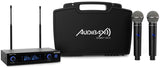 Audibax Sidney 1250 A Micrófono Doble Mano Profesional UHF Frecuencia A + Maleta