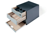Durable 338558 Caja para café COFFEE POINT BOX para organizar cápsulas de café, sobres de azúcar,cucharillas, servilletas, bolsas de té y mucho más, antracita