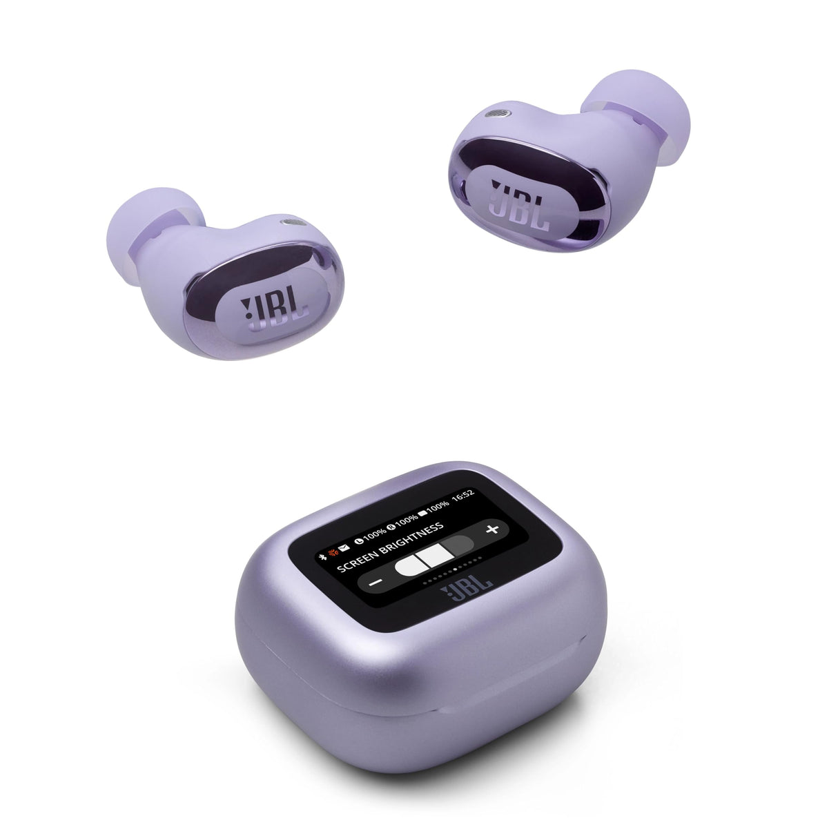 JBL Live Buds 3 Auriculares inalambricos de botón,True Wireless con cancelación de ruido adaptable, hasta 40 horas de reproducción, Bluetooth, audio de alta resolución, violeta