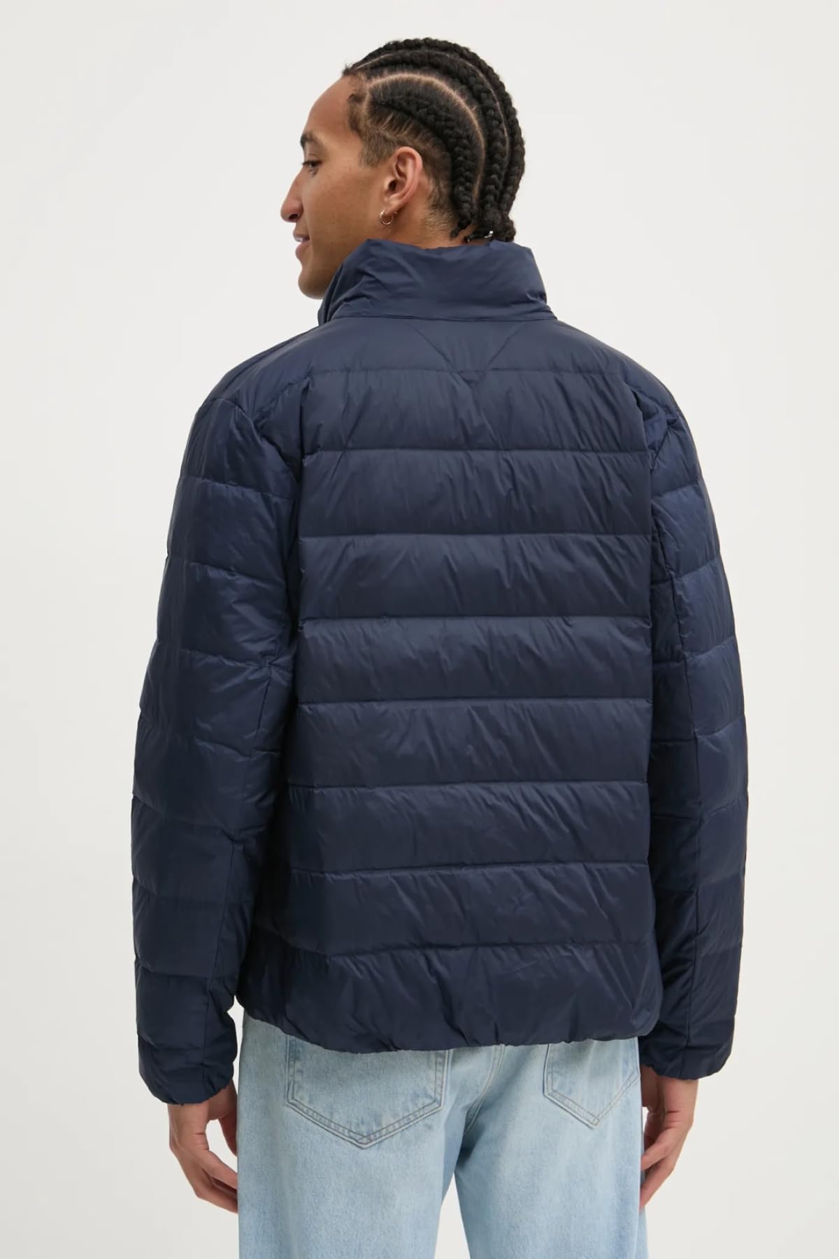 Tommy Jeans Cazadora acolchada Hombre Down impermeable, Azul (Dark Night Navy), M