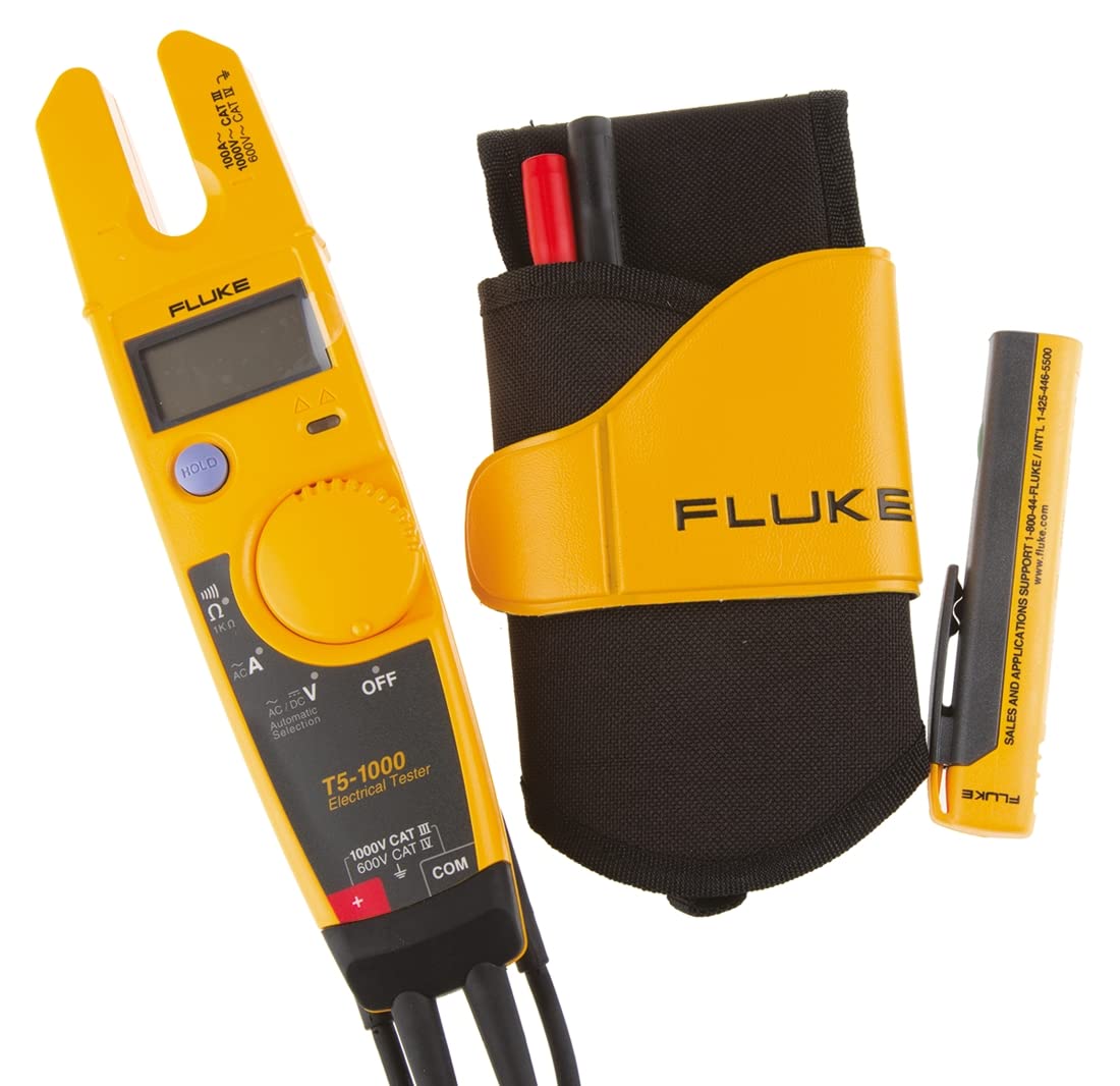 Kit de comprobador eléctrico Fluke con funda y 1AC II