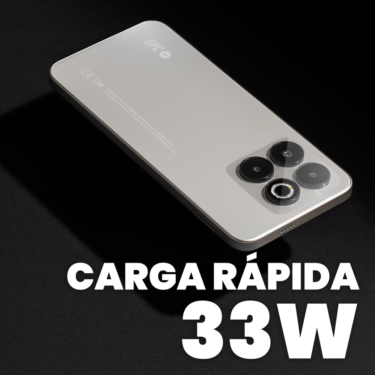 SPC Discovery 3 Pro - Smartphone 6,7” IPS 120Hz | 256GB Memoria Interna y 8GB RAM | Triple cámara AI 50MP y Selfie 32MP | NFC y eSIM | Android 14 | Batería 5000mAh con Carga rápida – Color Lunar Mist